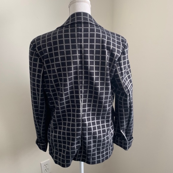 Weekend MaxMara XXL Windowpane Plaid Blazer EUC - Picture 6 of 8